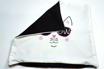 Handmade embroidery cat cushions- MEOW