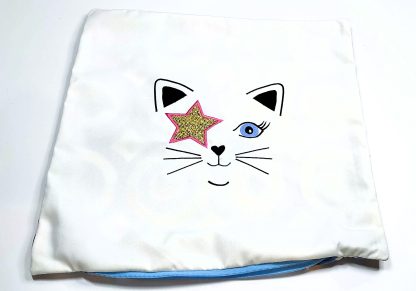 Handmade embroidery cat cushions- STAR CAT